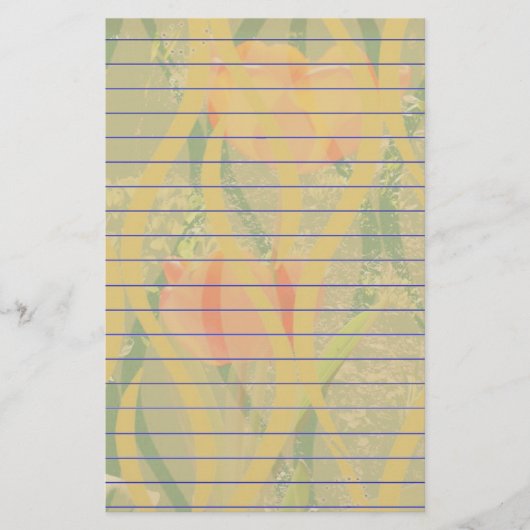 Oranje bloemkool briefpapier (Voorkant)
