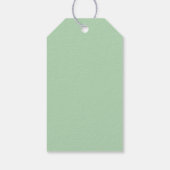 Oranje bloemkool waterverf kunstgeschenk label cadeaulabel (Achterkant)