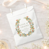 Oranje bloemkrans bruiloft dank u gunst tassen bedankzakje (Geknipt)