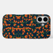 Oranje Bloemmotief Stromend Case-Mate iPhone Case (Achterkant (horizontaal))