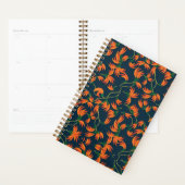 Oranje Bloemmotief Stromend Planner (Display)