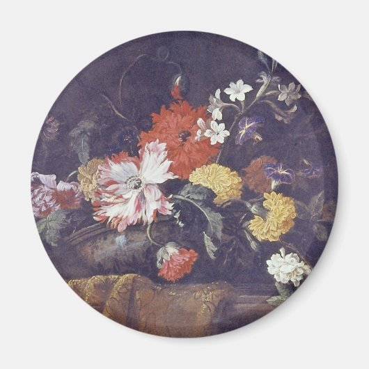Oranje bloemstuk - Klaprozen ..., Jean Baptiste M Magneet (Voorkant)