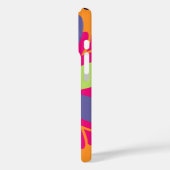 Oranje bloemvormen illustratie Case-Mate iPhone case (Achterkant / Links)