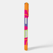 Oranje bloemvormen illustratie Case-Mate iPhone case (Achterkant / Rechts)