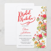 Oranje Bloesem Bloemen Vrijgezellenfeest Kaart (Voorkant / Achterkant)