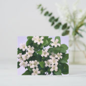 Oranje bloesem briefkaart (Staand voorkant)