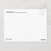 Oranje bloesem briefkaart (Achterkant)