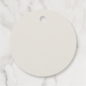 Oranje bloesem citrus bruiloft bedankjes labels (Achterkant)