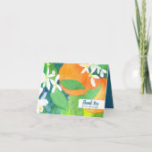 Oranje Bloesem Citrus Douche Gift Bedankt (Voorkant)