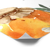 Oranje bloesem Genderkwesties onthullen Welkomstte Poster (Hoek)