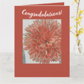 Oranje bloesem kaart (Gele Bloem)