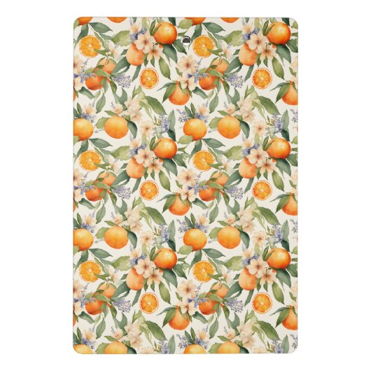 Oranje bloesem klembord (Achterkant)