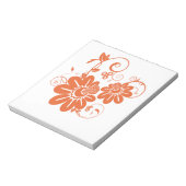 Oranje bloesem notitieblok (Linkerzijde)
