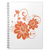 Oranje bloesem notitieboek (Voorkant)
