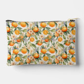 Oranje bloesem potlood zakje etui (Achterkant)