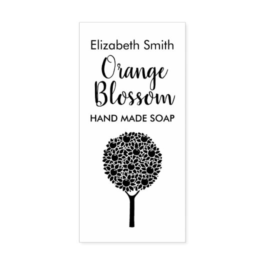  Oranje bloesem Rubberstempel (Afrduk)