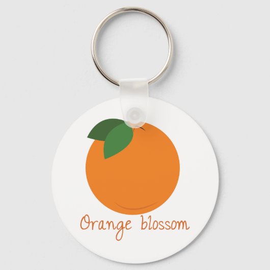Oranje bloesem sleutelhanger (Voorkant)
