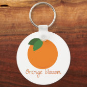 Oranje bloesem sleutelhanger (Voorkant)