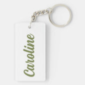 Oranje bloesem Sleutelhanger (achterkant)