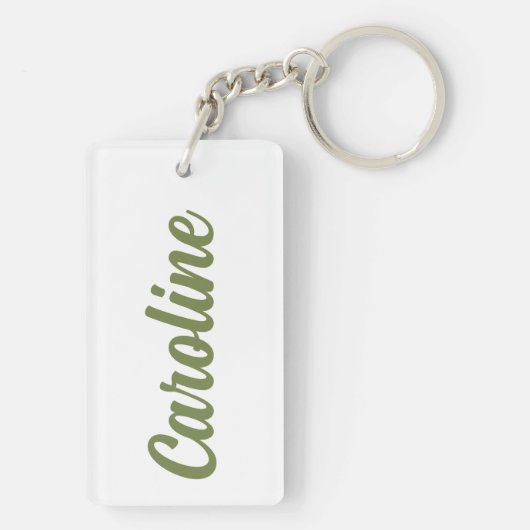 Oranje bloesem Sleutelhanger (achterkant)