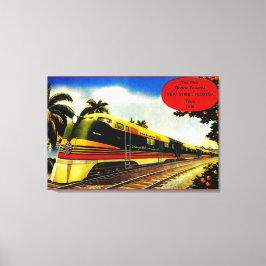 Oranje bloesem speciale trein 1939 Canvas Afdruk