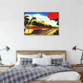 Oranje bloesem speciale trein 1939 Canvas Afdruk (Insitu (Slaapkamer))