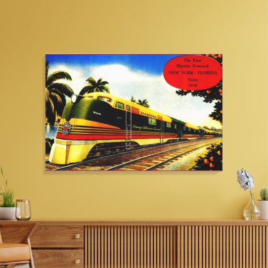  Oranje bloesem speciale trein 1939 Canvas Afdruk (Insitu (Woonkamer))