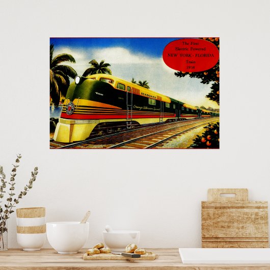  Oranje bloesem speciale trein 1939 Poster (Keuken)