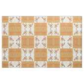 Oranje bloesem stof (Fat Quarter)