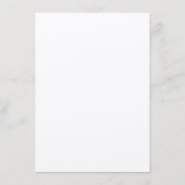 Oranje Bloesem Trouwmenu Menu (Achterkant)