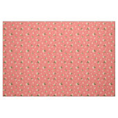 Oranje bloesempatroon stof (Fat Quarter)