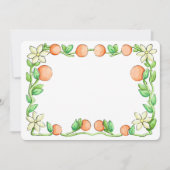 Oranje bloesems bedankkaart (Voorkant)