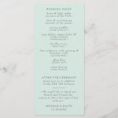 Oranje bloesems Citrus Botanical Wedding Programmakaart (Achterkant)