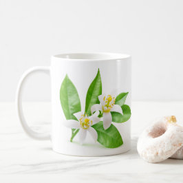 Oranje bloesems koffiemok