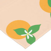 Oranje bloesems korte tafelloper (Hoek)