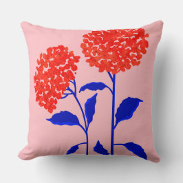 Oranje bloesems kussen