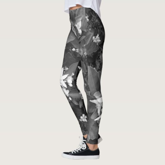 Oranje bloesems Leggings (Links)