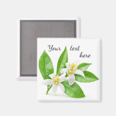 Oranje bloesems magneet (Voorkant / Achterkant)