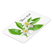 Oranje bloesems magneet (Linkerzijde)