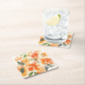 Oranje bloesems - Onderzetters van papier (Insitu)