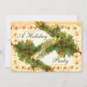 Oranje Bloesems Party Uitnodiging (Voorkant)