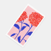 Oranje bloesems servet (Hoek)