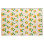 Oranje bloesems stof (Yard (91,4 cm))