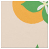 Oranje bloesems stof (Close Up)
