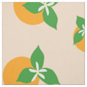 Oranje bloesems stof (Swatch)