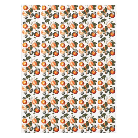 Oranje bloesems tafelkleed (Voorkant)