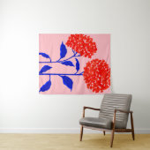 Oranje bloesems wandkleed (In Situ (horizontaal))