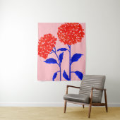 Oranje bloesems wandkleed (In situ)