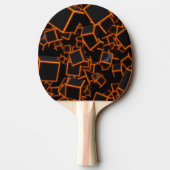 Oranje blokjes Abstract Tafeltennisbatje (Achterkant)