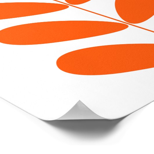 Oranje blokjes midden midden midden midden midden  poster (Hoek)